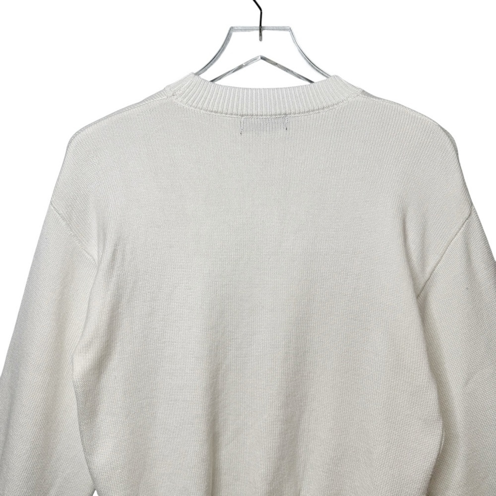 NEW On Twelfth White 3D Cherry Women’s Crew Balloon Sleeve Sweater Sz S - Picture 10 of 11